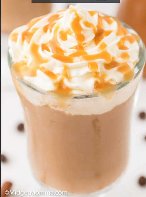 FRAPPE CARAMEL MACHIATO FRAPPE MACCHIATO, COFFEE BASE, WITH COFFEE JELLY