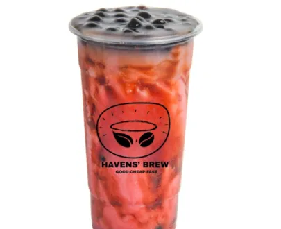 RED VELVET MILK TEA WITH TAPIOCA (ASSORTED SOLO 7+1 COMBINATION OF FRUIT TEA,MILK TEA & ICED COFFEE)