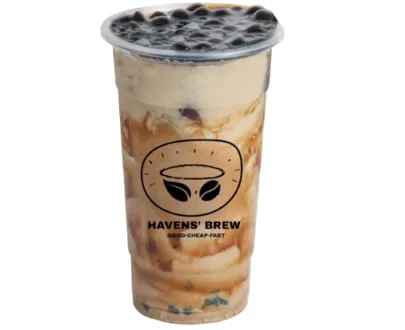 SALTED CARAMEL MILK TEA WITH TAPIOCA, BEST SELLER (ASSORTED SOLO 7+1 COMBINATION OF FRUIT TEA,MILK TEA & ICED COFFEE)