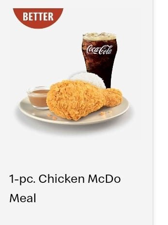 1 PC CHICKEN MCDO MEAL 1 PC CHICKEN MCDO MEAL