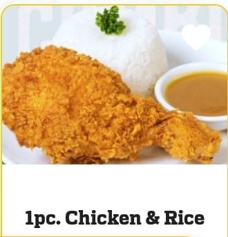 1 PC CHICKEN & RICE 1 PC CHICKEN & RICE