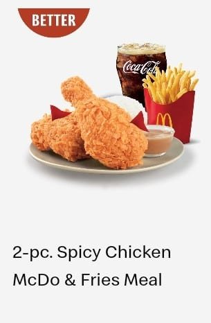 2 PC SPICY CHICKEN MCDO & FRIES MEAL 2 PC SPICY CHICKEN MCDO & FRIES MEAL
