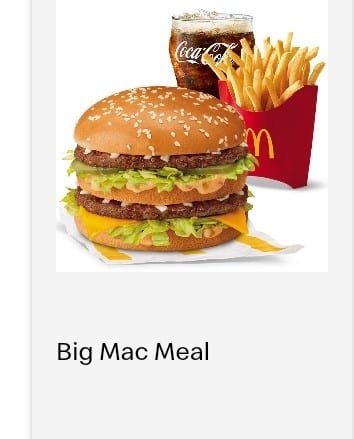 BIG MC MEAL BIG MAC MEAL
