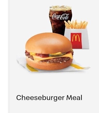 CHEESEBURGER MEAL CHEESEBURGER MEAL